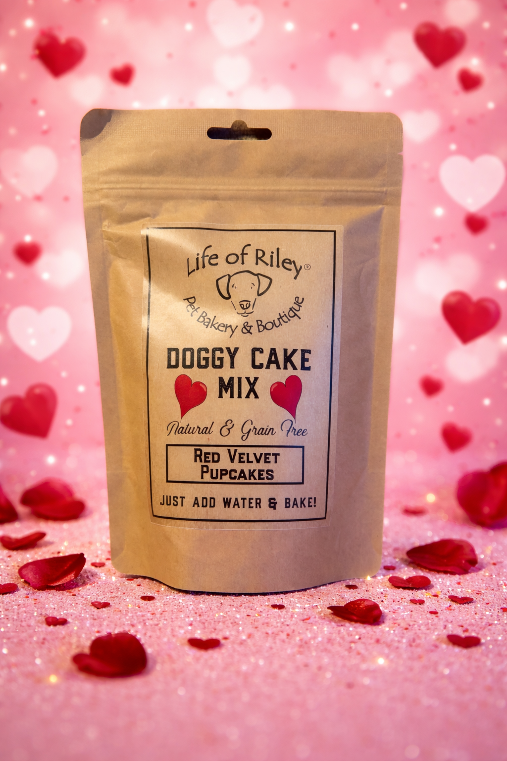 DIY Doggy Cake Mix- Red Velvet