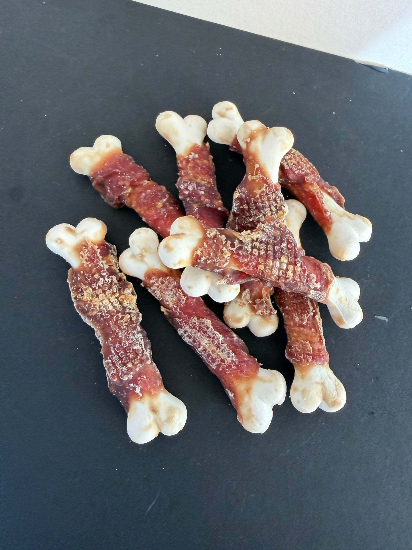 Duck Wrapped Calcium Bones
