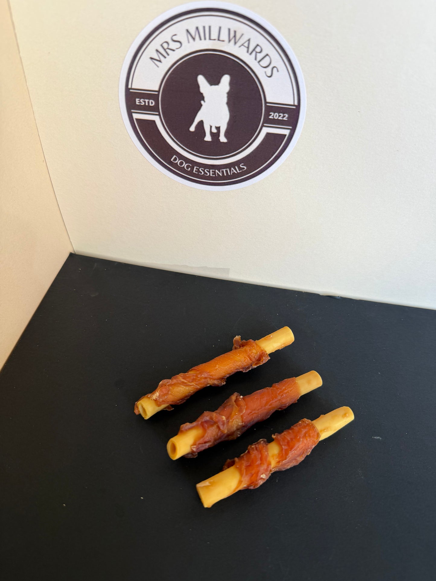 Rabbit Wrapped Sweet Potato Tubes