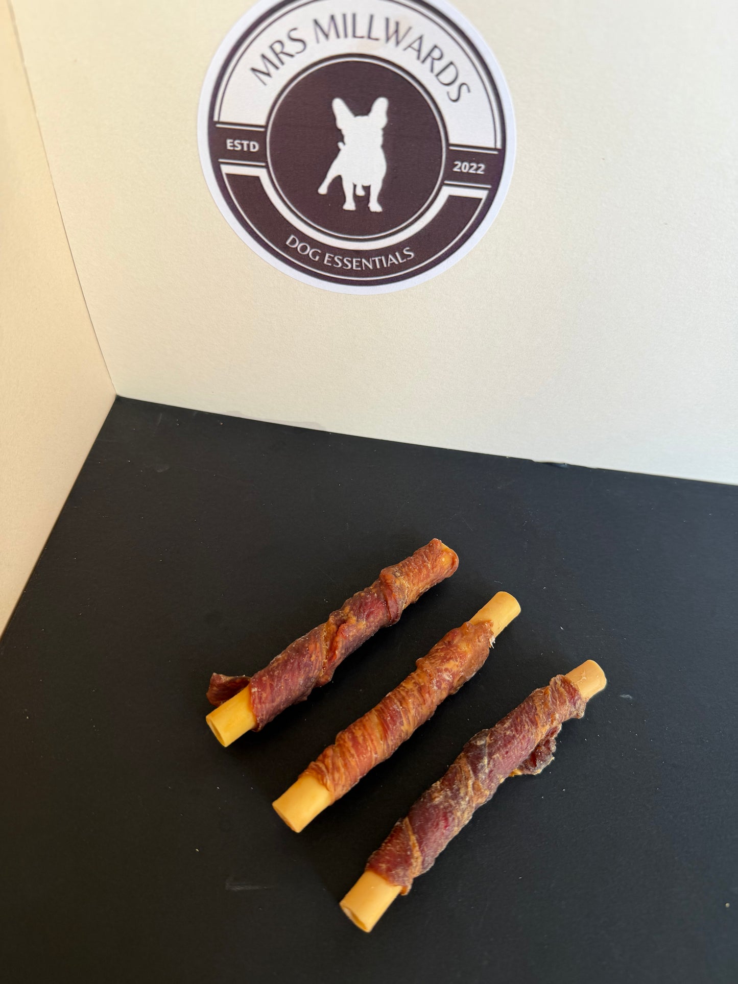 Duck Wrapped Sweet Potato Tubes