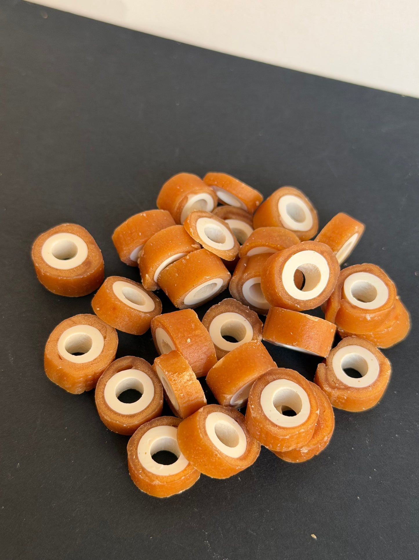 Salmon Wrapped Dental Tubes