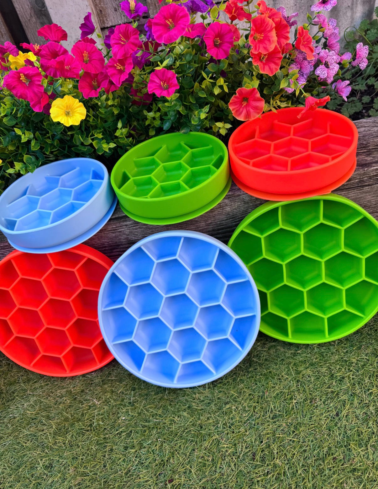 Hexa Puzzle Feeder Bowl