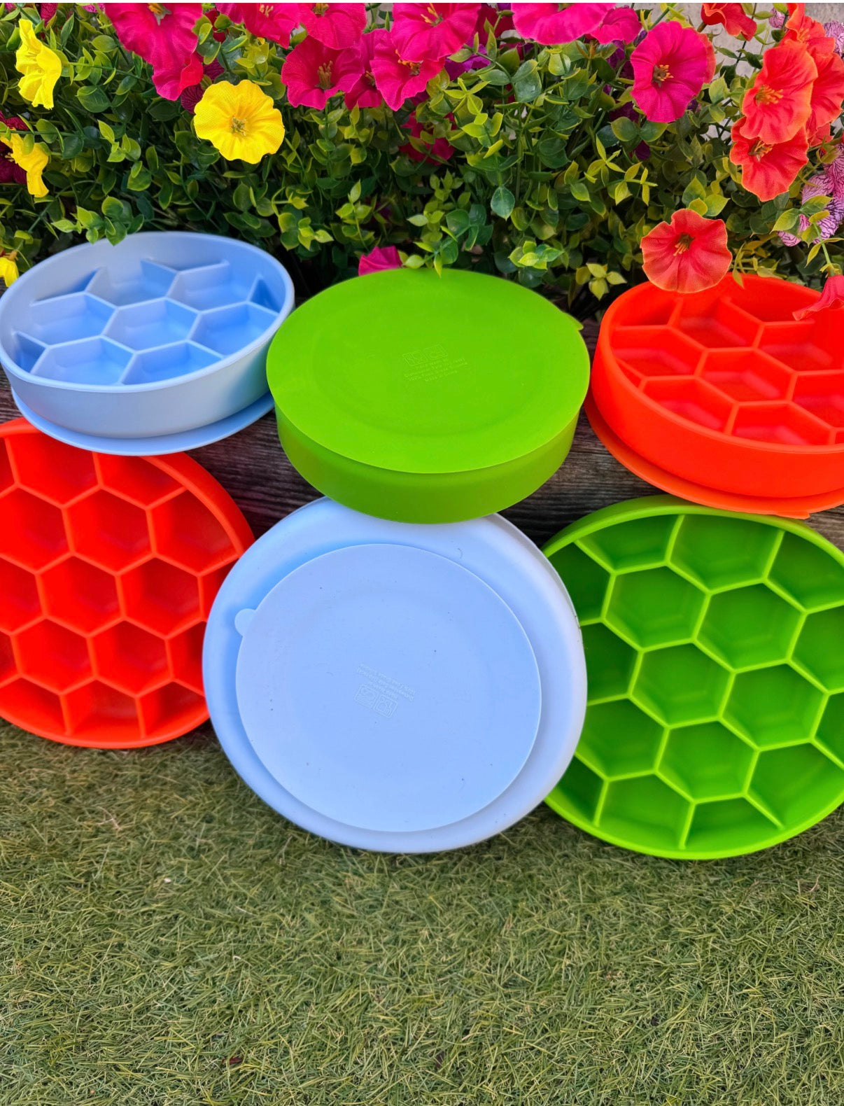 Hexa Puzzle Feeder Bowl
